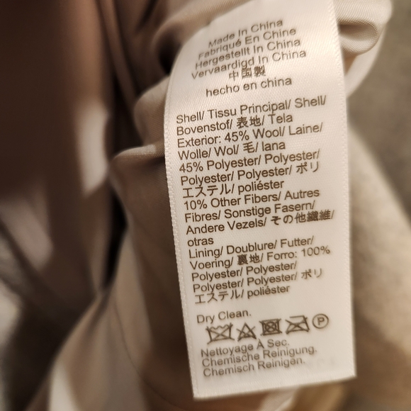 J. Crew Women's Light Gray Pea Coat - Picture 6 of 6